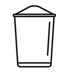 Dough Bucket Icon Outline Bread Knead