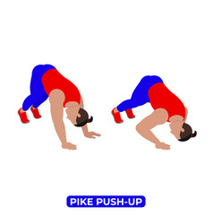 Man Doing Pike Push Up Exercise For Arm