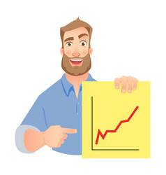 Man Holding Graphs