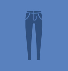 Womens Skinny Jeans Glyph Color Icon