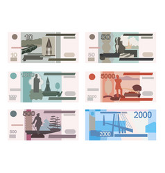 Banknotes With Russian Currency