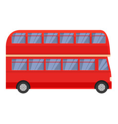 Excursion Red Bus Icon Cartoon London