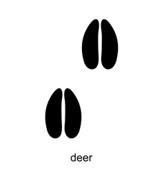 Deer Footprint Track Of Forest Animal