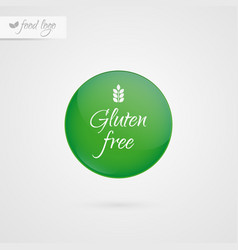 Gluten Free Label Food Logo Icon