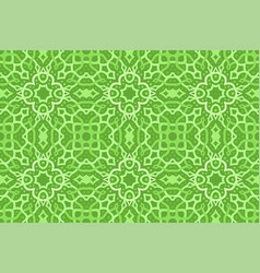 Green Art With Abstract Knotwork Seamless Pattern