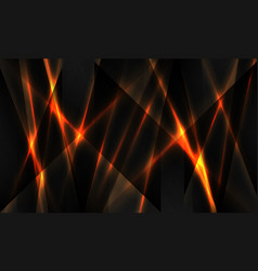 Black Abstract Background With Glowing Orange