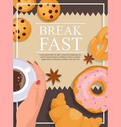 Break Fast Flyer Poster Or Menu Cover Template