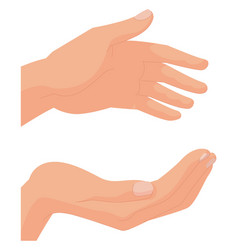 Handful Gesture Icon Pair Of Open Human Hands