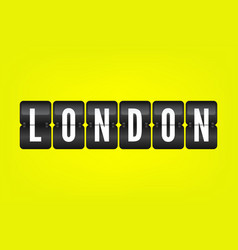 London British City Travel Flip Symbol