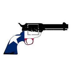 Hand Gun Texan Flag