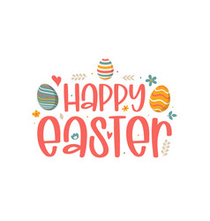 Happy Easter Colorful Lettering Happy Easter