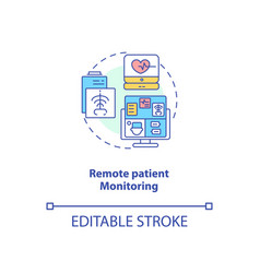 Remote Patient Monitoring Concept Icon