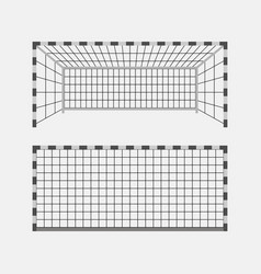Two Football Gates Front And Perspective Views