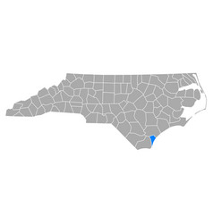 Map New Hanover In North Carolina