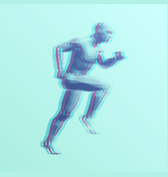 Running Man Or Marathon Runner Design For Sports