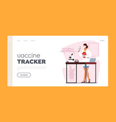 Vaccine Tracker Landing Page Template Doctor