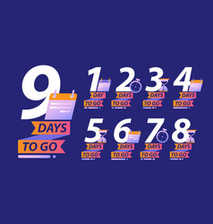 Days To Go Or Calendar Countdown Concept