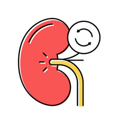 Kidney Transplant Color Icon