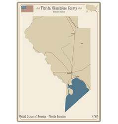 Map Of Okeechobee County In Florida