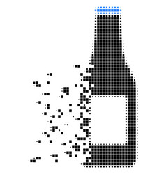 Beer Bottle Dissipated Pixel Icon