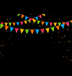 Colorful Pennant Background For Your Party