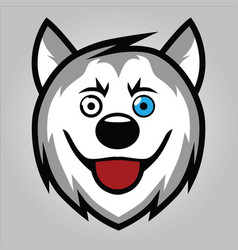 Husky Face Lineart For Print Or Logo