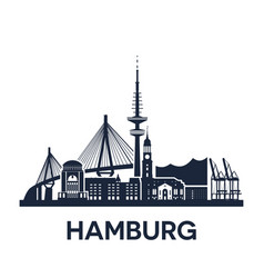 Hamburg City Skyline Germany Extended Version