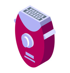 Hygiene Epilator Icon Isometric Woman Skin