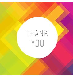 Thank you card design Royalty Free Vector Image