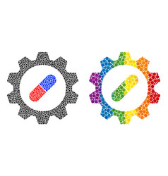 Dotted Pharma Industry Collage Icon Lgbt