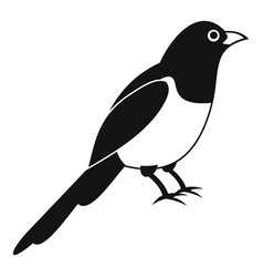 Magpie Bird Icon Simple Style