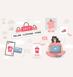 Online Clothes Store Collage