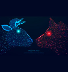 Abstract Polygon And Spot Bull Market And Bear