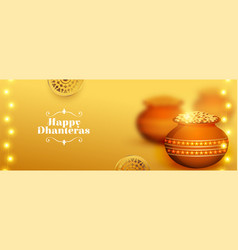 Indian Cultural Happy Dhanteras Banner