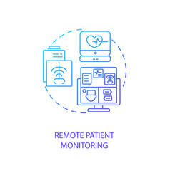 Remote Patient Monitoring Concept Icon