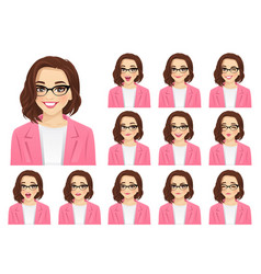 Woman Expressions Set