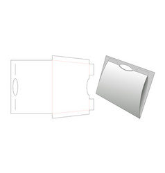 Paperboard Folder Die Cut Template