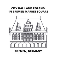 City Hall And Roland In Bremen Market Square