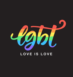 Lgbt Rights Concept Love Is Love Gay Poster