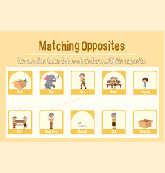 Opposite Words Matching For Kids