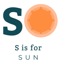 Letter S Sun Alphabet