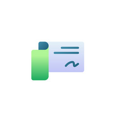 Cheque Bill Invoice Single Isolated Icon