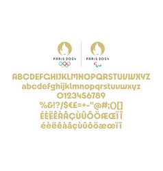 Homemade Paris 2024 Alphabet For Editorial Use