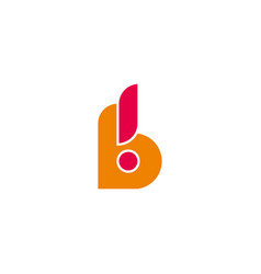 Letter B Exclamation Design Logo