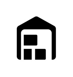 Warehouse Black Glyph Ui Icon