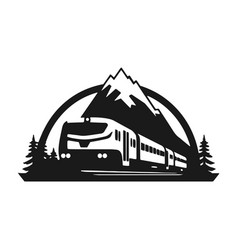 A Logo Of Train In Circle Tram Icon Metro