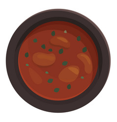 Red Soup Icon Cartoon Portugal Food