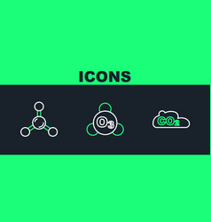 Set Line Co2 Emissions In Cloud Molecule