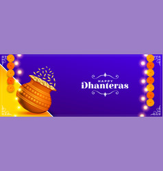 Decorative Happy Dhanteras Celebration Wallpaper