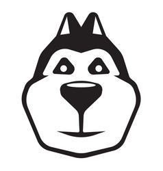 Husky Face Lineart For Print Or Logo